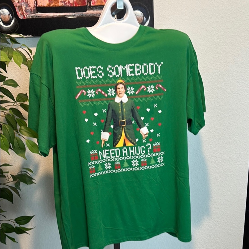 ELF Green Short Sleeve Tee Christmas New